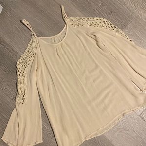 Vintage Havana Knit Bell Sleeve Top